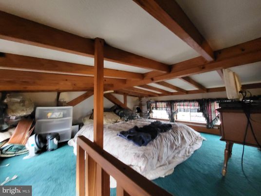 Bedroom, Interior, Wooden Beams