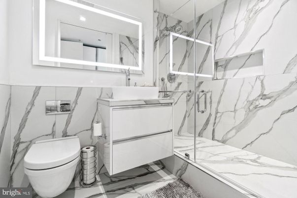 Bathroom, Glass Shower, Interior, Marble, Marble Walls