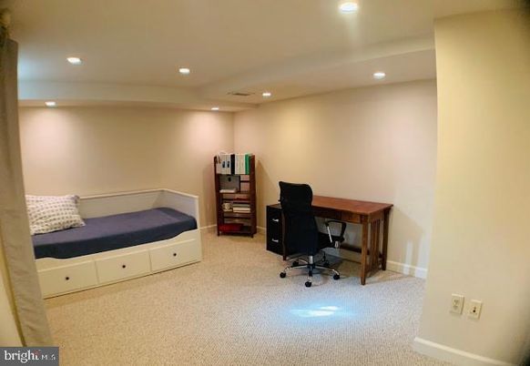 Home Office, Interior, Recessed Lighting
