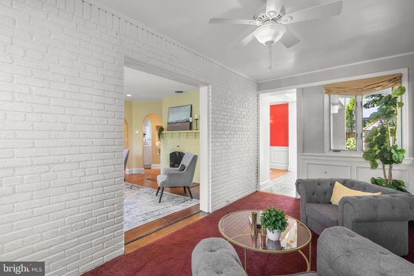 Interior, Living room, Stone Walls, Wood Texture Flooring