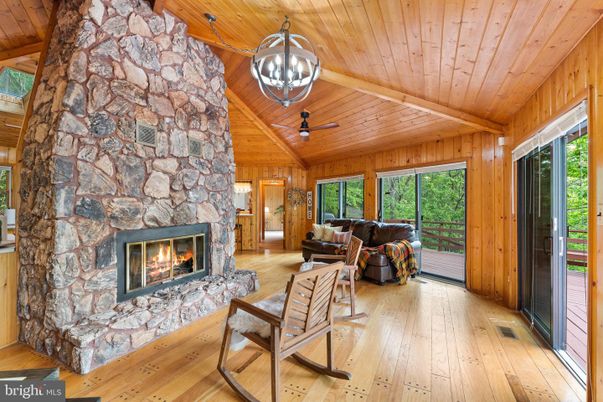 Fireplace, Interior, Living room, Stone Walls, Wooden Beams, Wooden Ceilings, Wood Texture Flooring, Wooden Walls