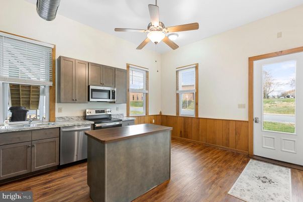 Interior, Kitchen, Wood Texture Flooring