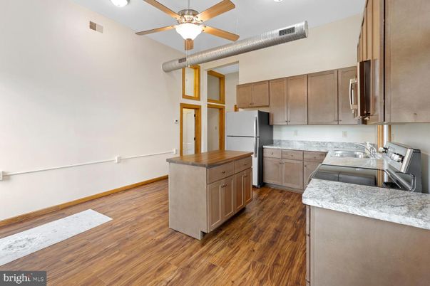 Interior, Kitchen, Wood Texture Flooring