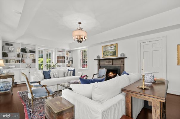 Chandelier, Fireplace, Interior, Living room, Wood Texture Flooring