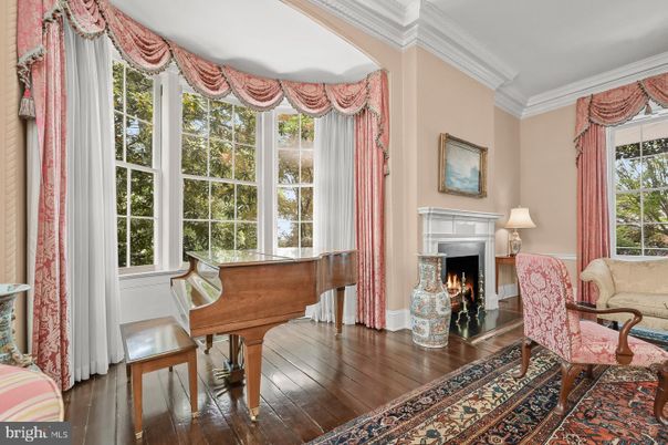 Fireplace, Interior, Piano, Wood Texture Flooring