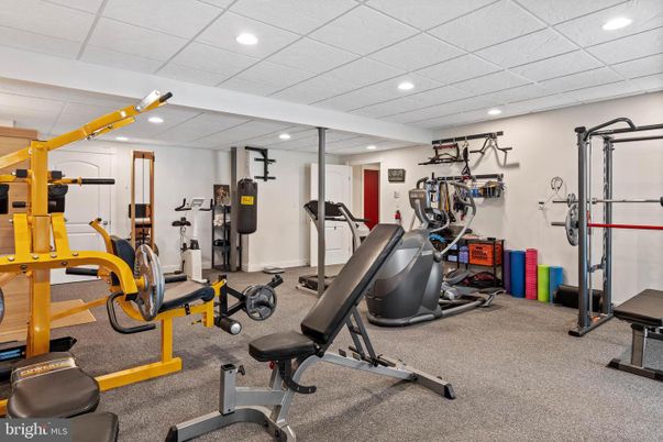 Fitness Equipment, Interior, Recessed Lighting