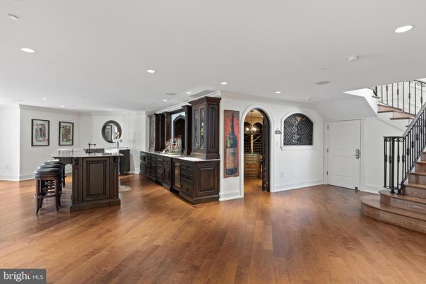 Dining room, Interior, Kitchen, Recessed Lighting, Wood Texture Flooring