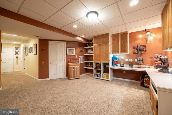 Home Office, Interior, Recessed Lighting