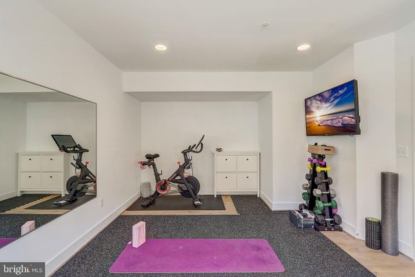Fitness Equipment, Interior, Recessed Lighting