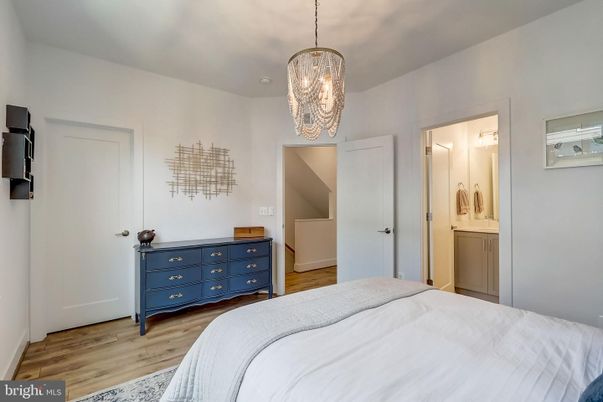 Bedroom, Chandelier, Interior, Wood Texture Flooring