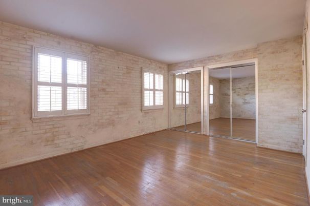 Empty room, Interior, Stone Walls, Wood Texture Flooring
