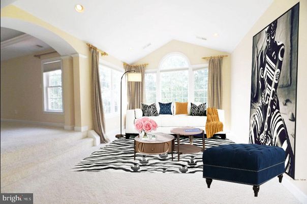 Interior, Living room, Recessed Lighting