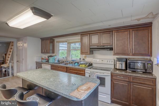 Interior, Kitchen, Wood Texture Flooring