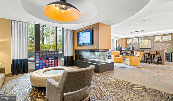 Dining room, Fireplace, Interior, Living room, Pendant Lights, Recessed Lighting