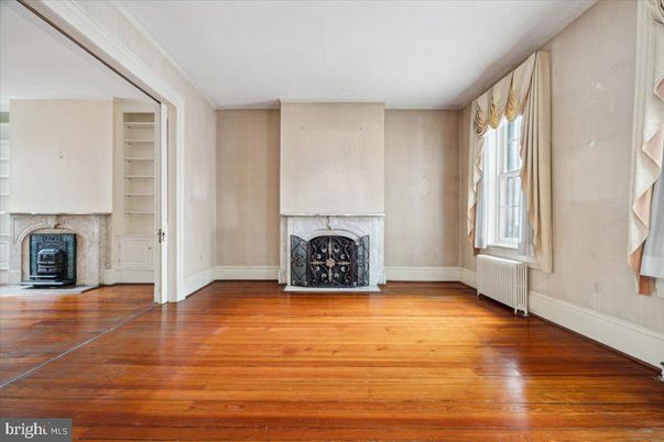 Empty room, Fireplace, Interior, Wood Texture Flooring