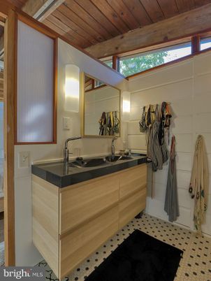 Bathroom, Interior, Wooden Ceilings