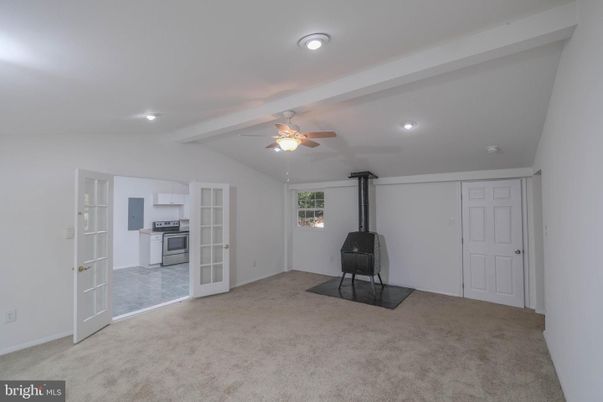 Empty room, Interior, Kitchen, Recessed Lighting