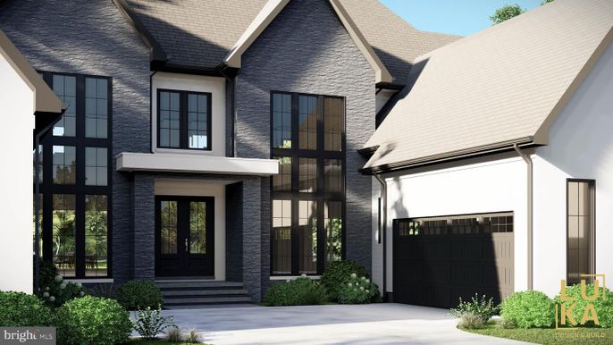 Attached, Exterior, Facade, Brick Traditional