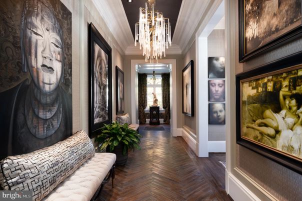 Chandelier, Interior, Recessed Lighting, Wood Texture Flooring
