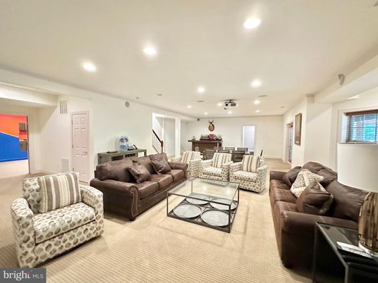 Dining room, Game Room, Interior, Living room, Recessed Lighting