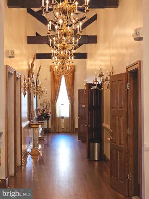 Chandelier, Interior, Wooden Beams, Wood Texture Flooring