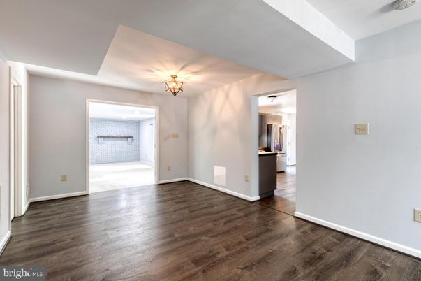 Empty room, Interior, Kitchen, Wood Texture Flooring