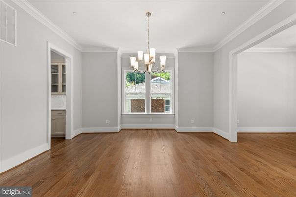Chandelier, Empty room, Interior, Wood Texture Flooring
