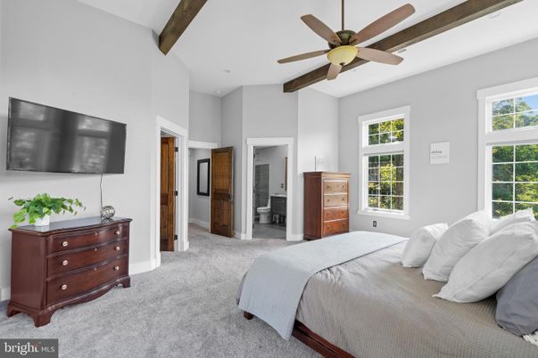 Bedroom, Interior, Wooden Beams
