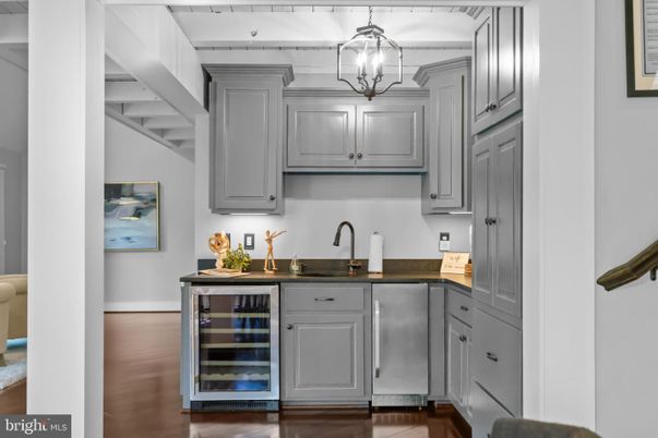 Interior, Kitchen, Pendant Lights, Wood Texture Flooring