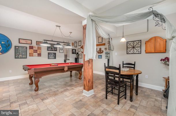 Billiard Table, Dining room, Game Room, Interior, Pendant Lights