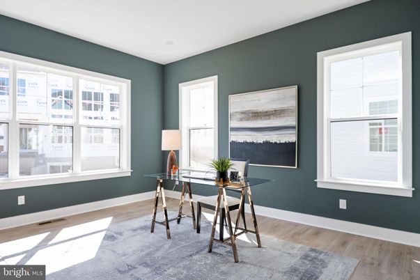 Home Office, Interior, Wood Texture Flooring