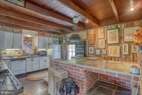 Interior, Kitchen, Wooden Beams, Wooden Ceilings, Wood Texture Flooring