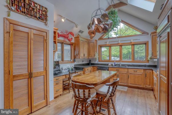 Interior, Kitchen, Wood Texture Flooring