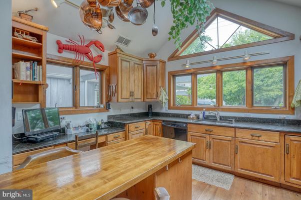 Interior, Kitchen, Wood Texture Flooring
