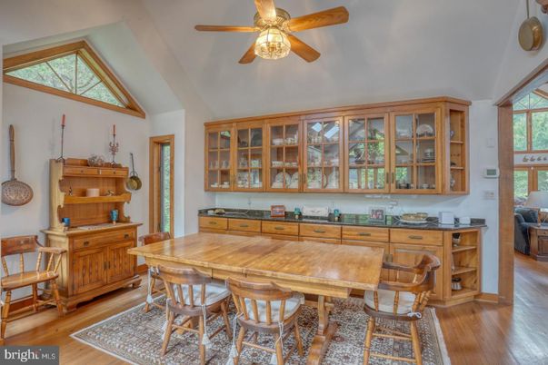 Dining room, Interior, Wood Texture Flooring