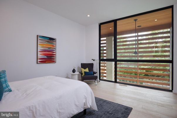 Bedroom, Interior, Recessed Lighting, Wooden Ceilings, Wood Texture Flooring