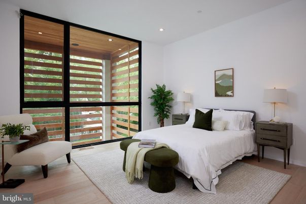 Bedroom, Interior, Recessed Lighting, Wooden Ceilings, Wood Texture Flooring