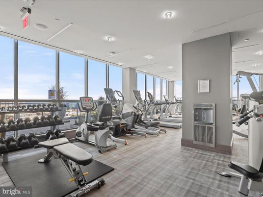 Fitness Equipment, Gym, Interior, Recessed Lighting