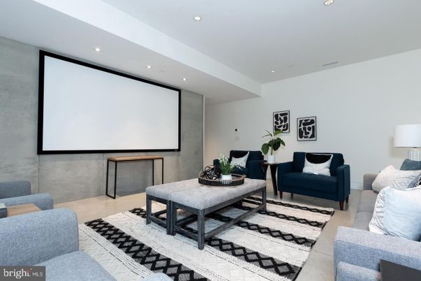 Interior, Projection Screen, Recessed Lighting, Theatre Room