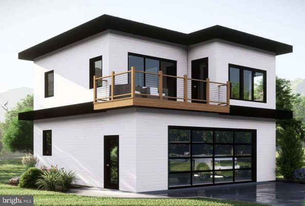 Attached, Exterior, Facade, Modern