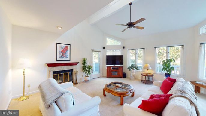 Fireplace, Interior, Living room, Recessed Lighting