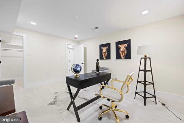 Home Office, Interior, Recessed Lighting