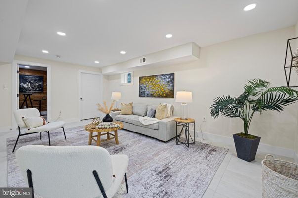 Interior, Living room, Recessed Lighting