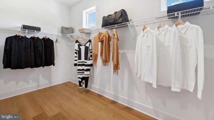 Interior, Walk-in Closets, Wood Texture Flooring