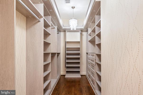 Chandelier, Interior, Walk-in Closets, Wood Texture Flooring