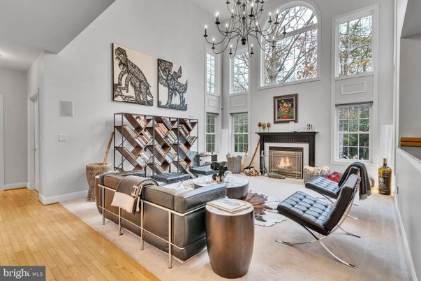 Chandelier, Fireplace, Interior, Living room, Wood Texture Flooring