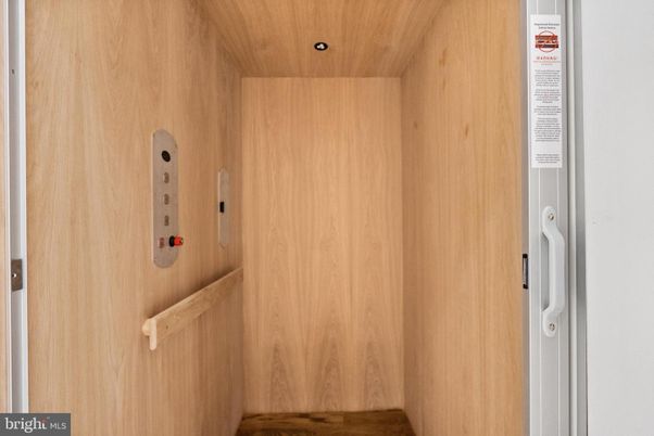 Elevator, Interior, Wooden Ceilings, Wooden Walls