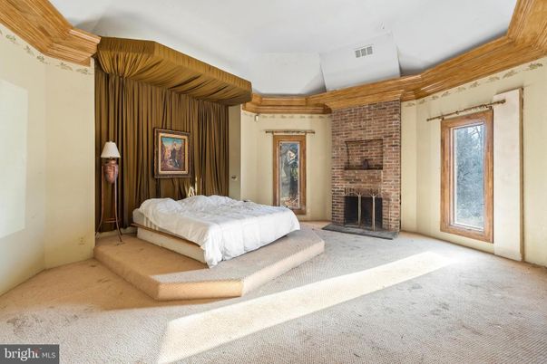 Bedroom, Fireplace, Interior, Stone Walls