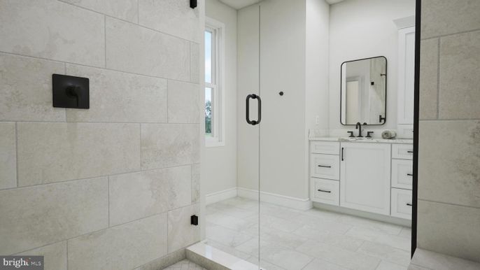Bathroom, Glass Shower, Interior