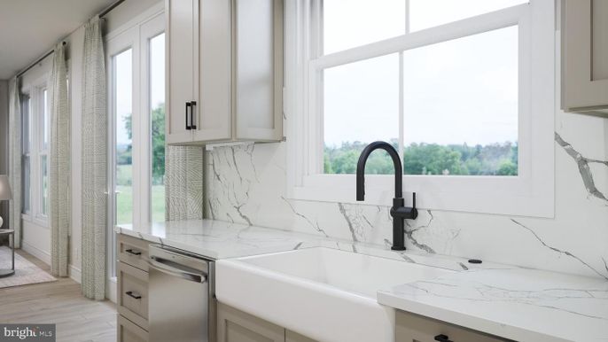 Interior, Kitchen, Marble Walls